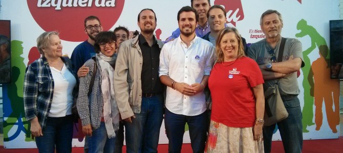 Alberto Garzón muestra su apoyo a la candidatura de Izquierda Unida ‘Rincón Para La Gente’