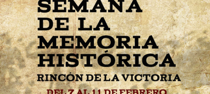 Rincón de la Victoria organiza la Semana de la Memoria Histórica con motivo del 80 aniversario del Éxodo de la carretera hacia Almería
